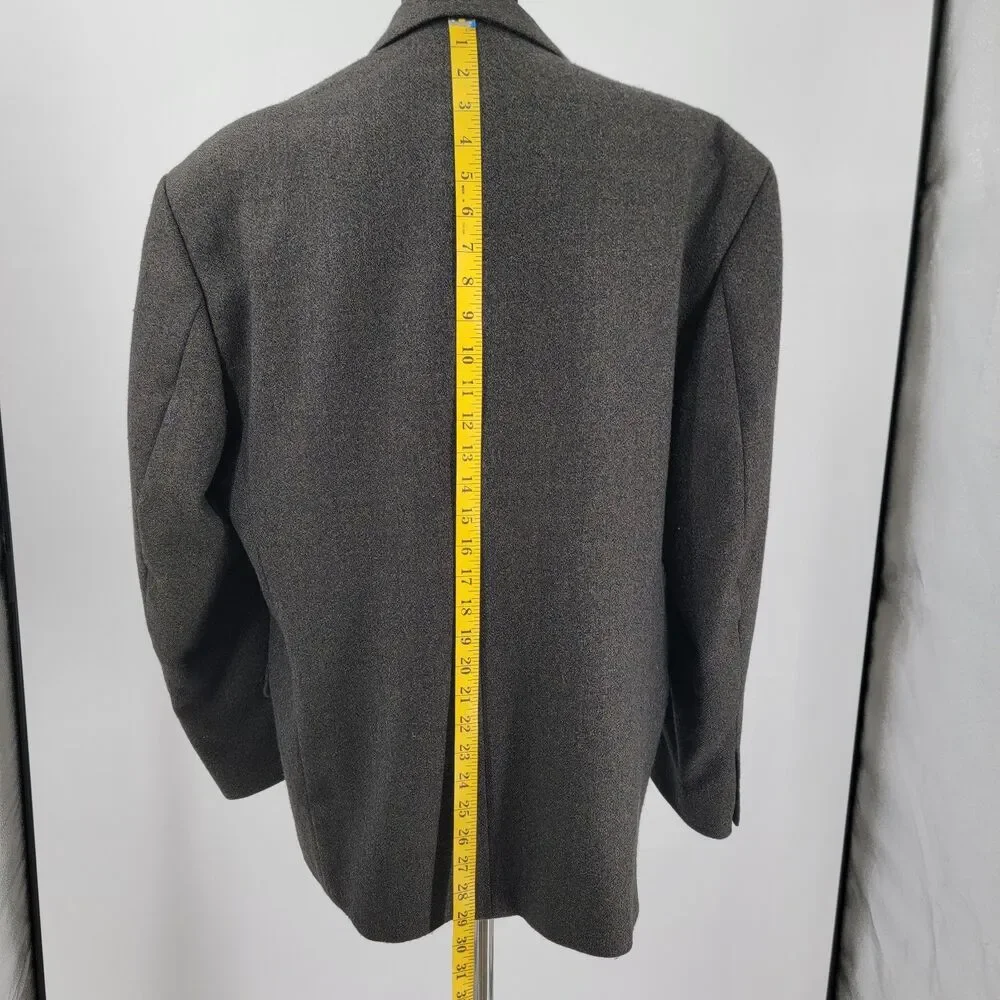 Barrington Mens 44S Gray Lambswool/Cashmere No Vent South Africa Made Blazer